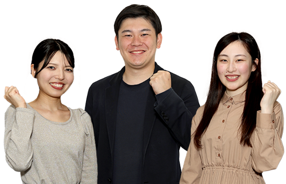 笑顔の男女面接官